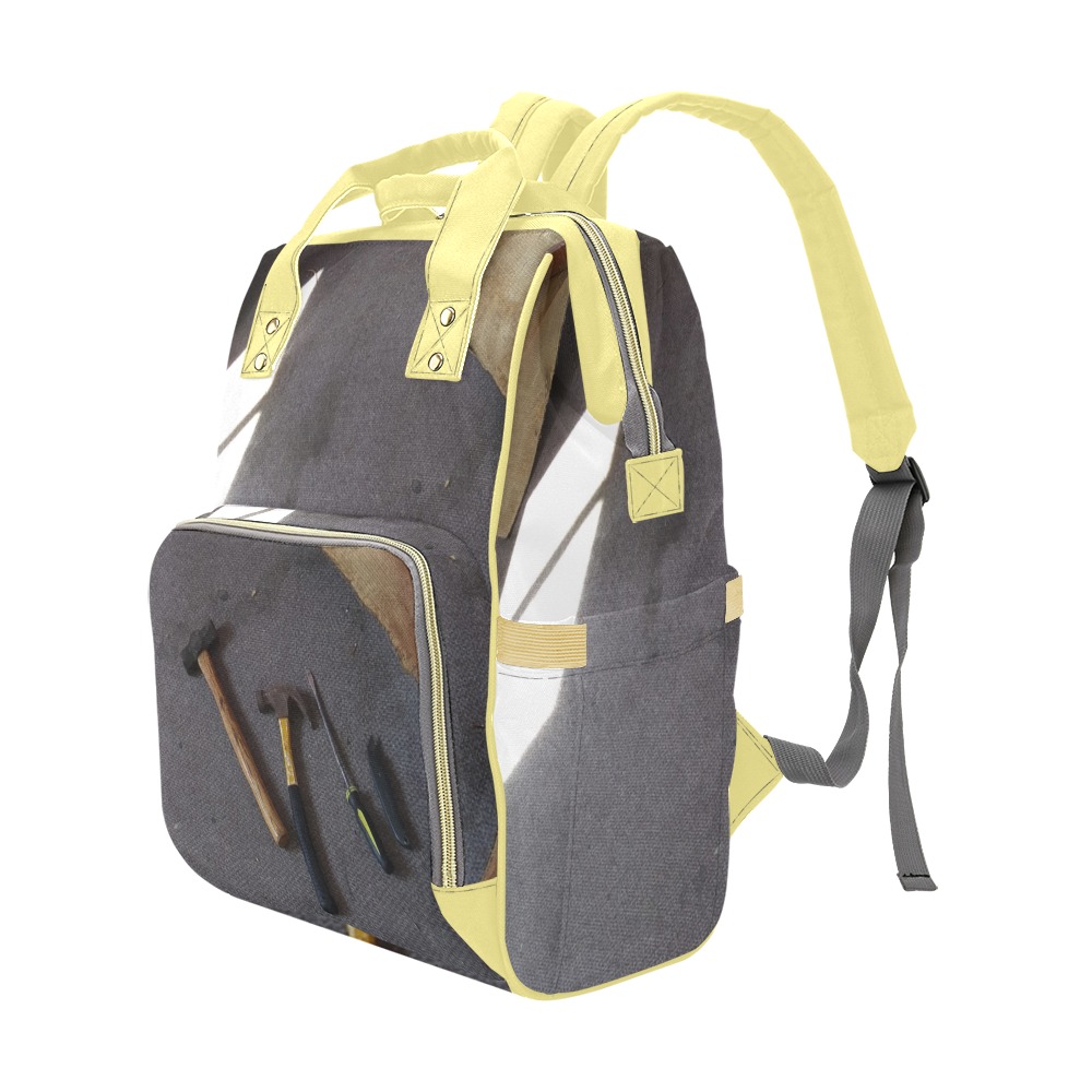 My DIY project in WV with light yellow straps Multi-Function Diaper Backpack/Diaper Bag (Model 1688)