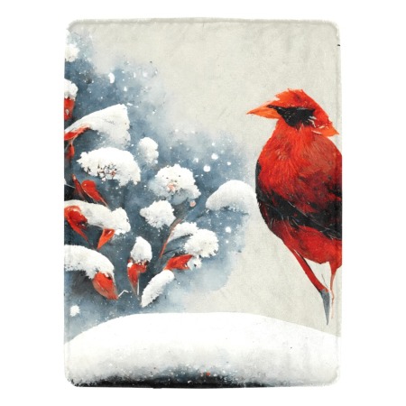 Cardinal Fleece Blanket 60x80