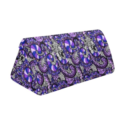 Purple Pulse Custom Foldable Glasses Case