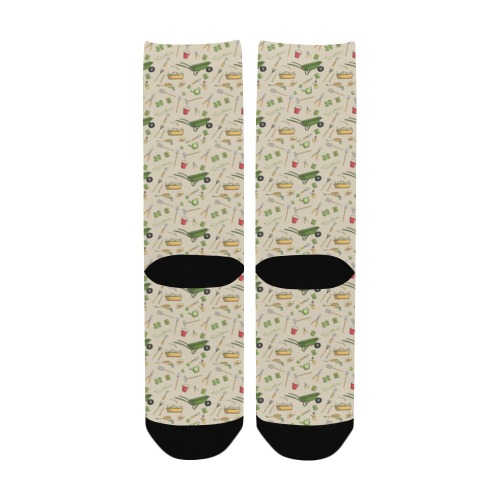 Garden Tools Seamless Pattern Women's Custom Socks