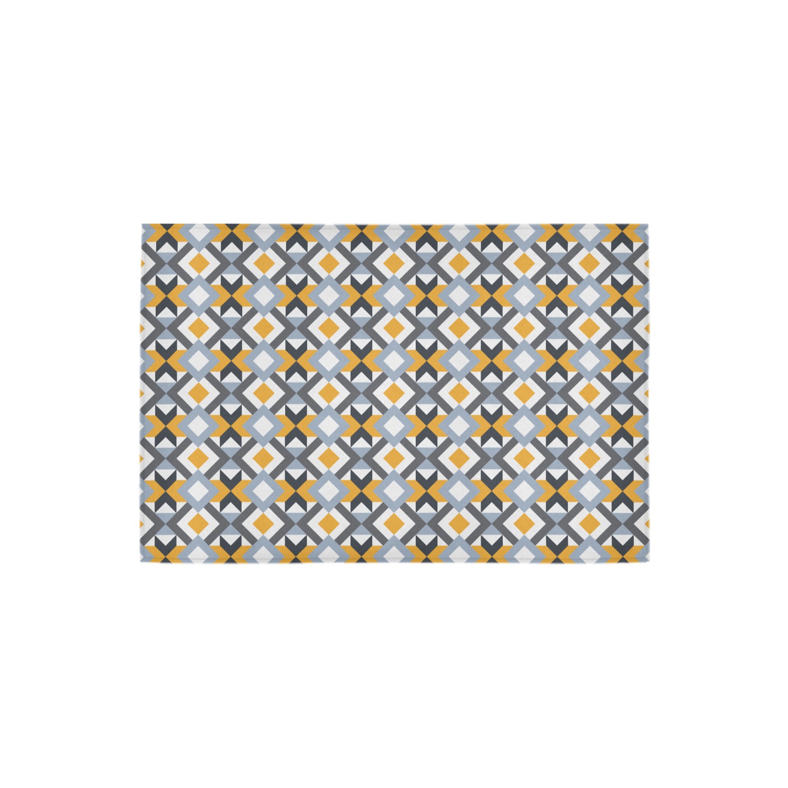 Retro Angles Abstract Geometric Pattern Azalea Doormat 24" x 16" (Sponge Material)