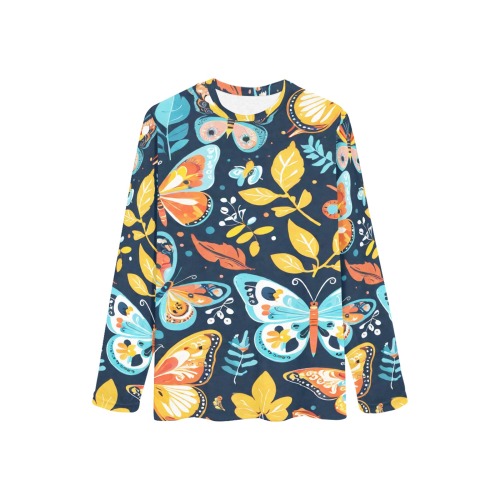 Bohemian Butterflies 1 Women's All Over Print Pajama Top
