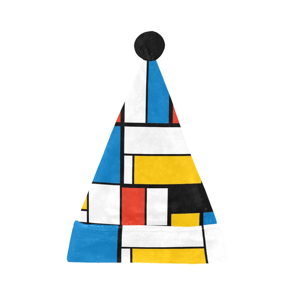 Mondrian De Stijl Modern Santa Hat