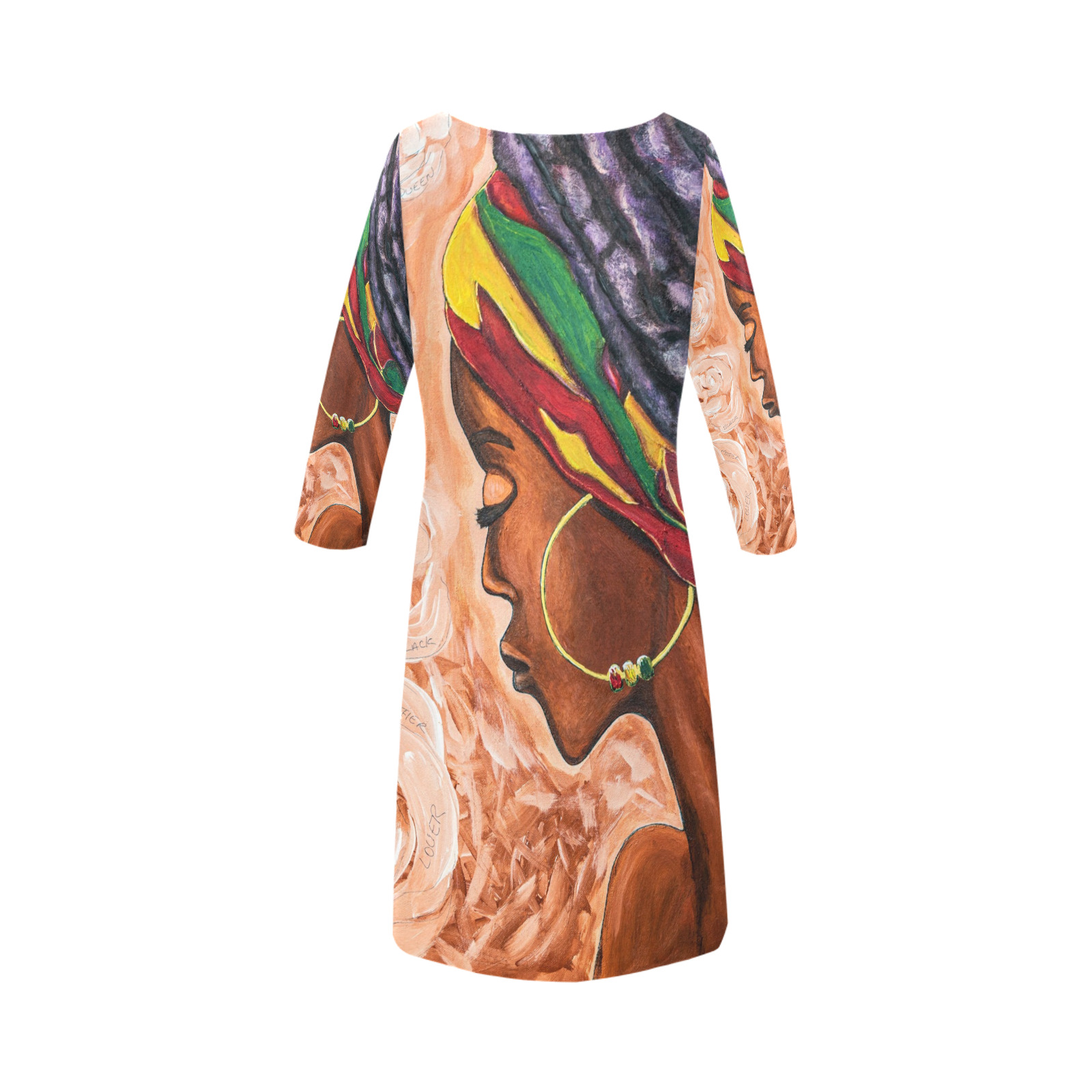 empress Rhea Loose Round Neck Dress(Model D22)