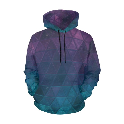 mosaic triangle 21 All Over Print Hoodie for Women (USA Size) (Model H13)