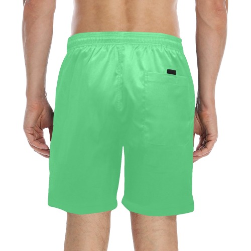 color Paris green Men's Mid-Length Beach Shorts (Model L51)
