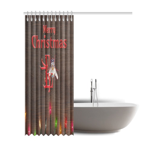Merry Christmas Collectable Fly Shower Curtain 69"x84"