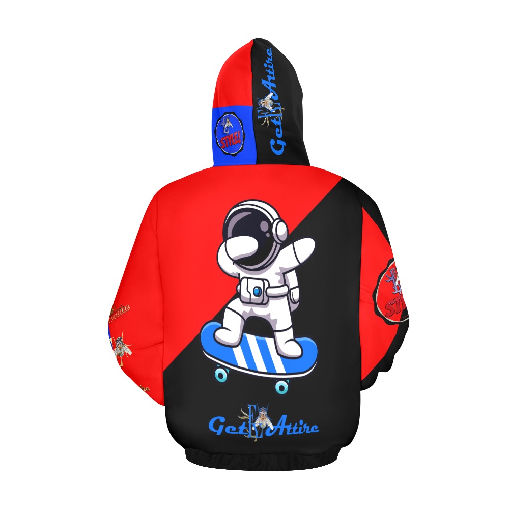 Skate Now Collectable Fly All Over Print Hoodie for Men (USA Size) (Model H13)