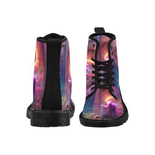 magical_portal_TradingCard Martin Boots for Women (Black) (Model 1203H)