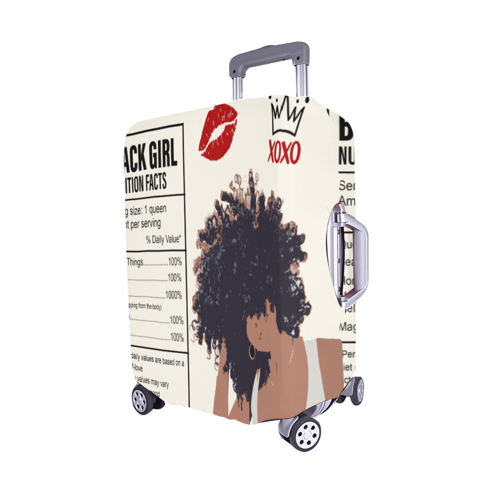 BLACK GIRL MEDIUM Luggage Cover/Medium 22"-25"