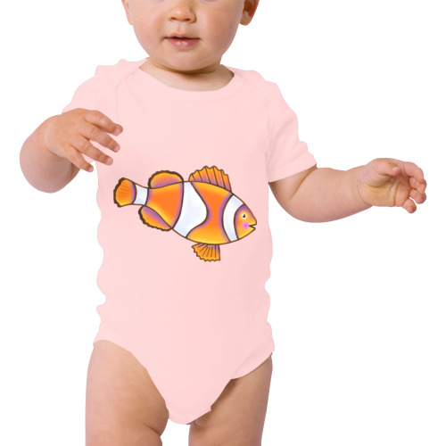Clownfish Baby Powder Organic Short Sleeve One Piece (Model T28)