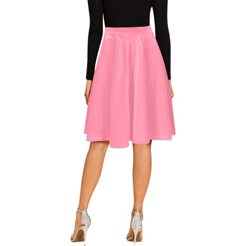 Bubblegum Melete Pleated Midi Skirt (Model D15)