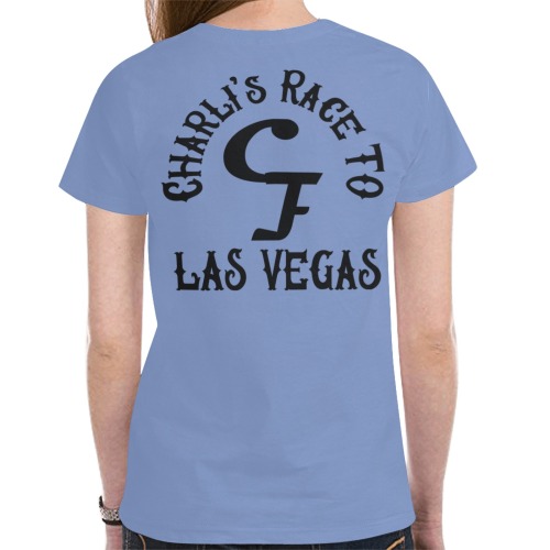 Charli'sRaceBrandBlueShirt New All Over Print T-shirt for Women (Model T45)