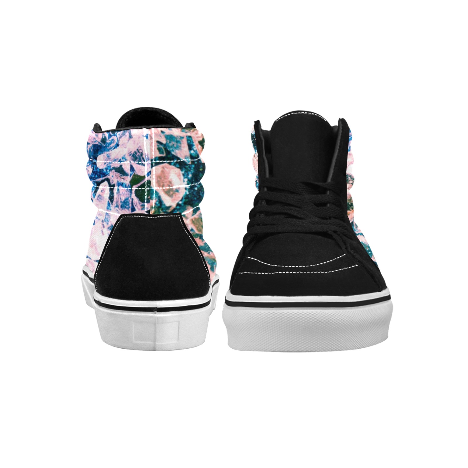 Vintage glitter_012 Women's High Top Skateboarding Shoes (Model E0011