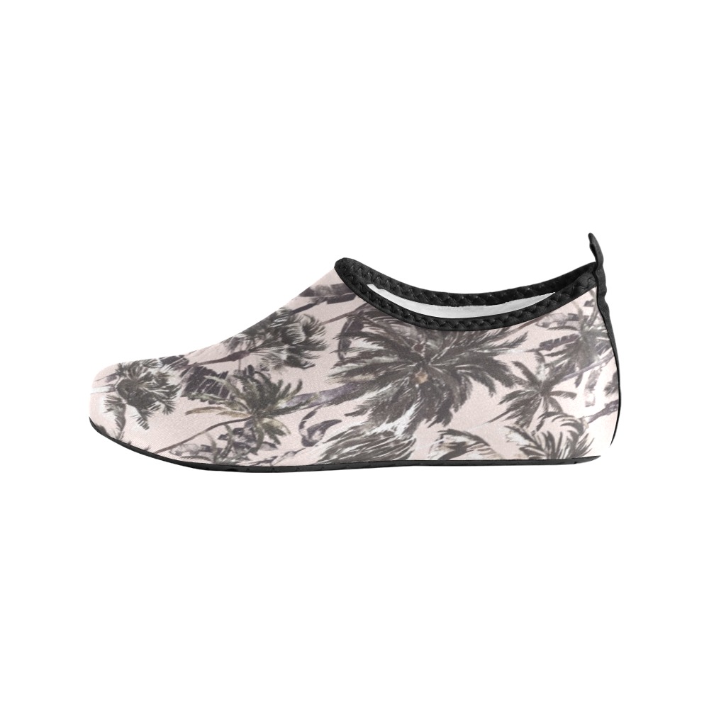 Obsession_tropical_palm_trees Women's Slip-On Water Shoes (Model 056)