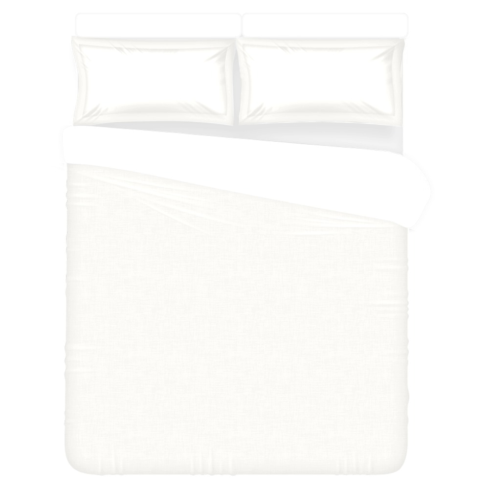 Bright White 3-Piece Bedding Set