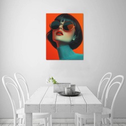 French M   1 Upgraded Canvas Print 16"x20"