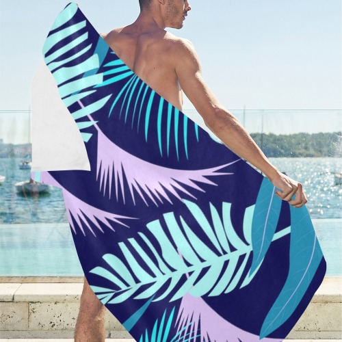 Colorful Tropical Pattern (349) Beach Towel 32"x 71"