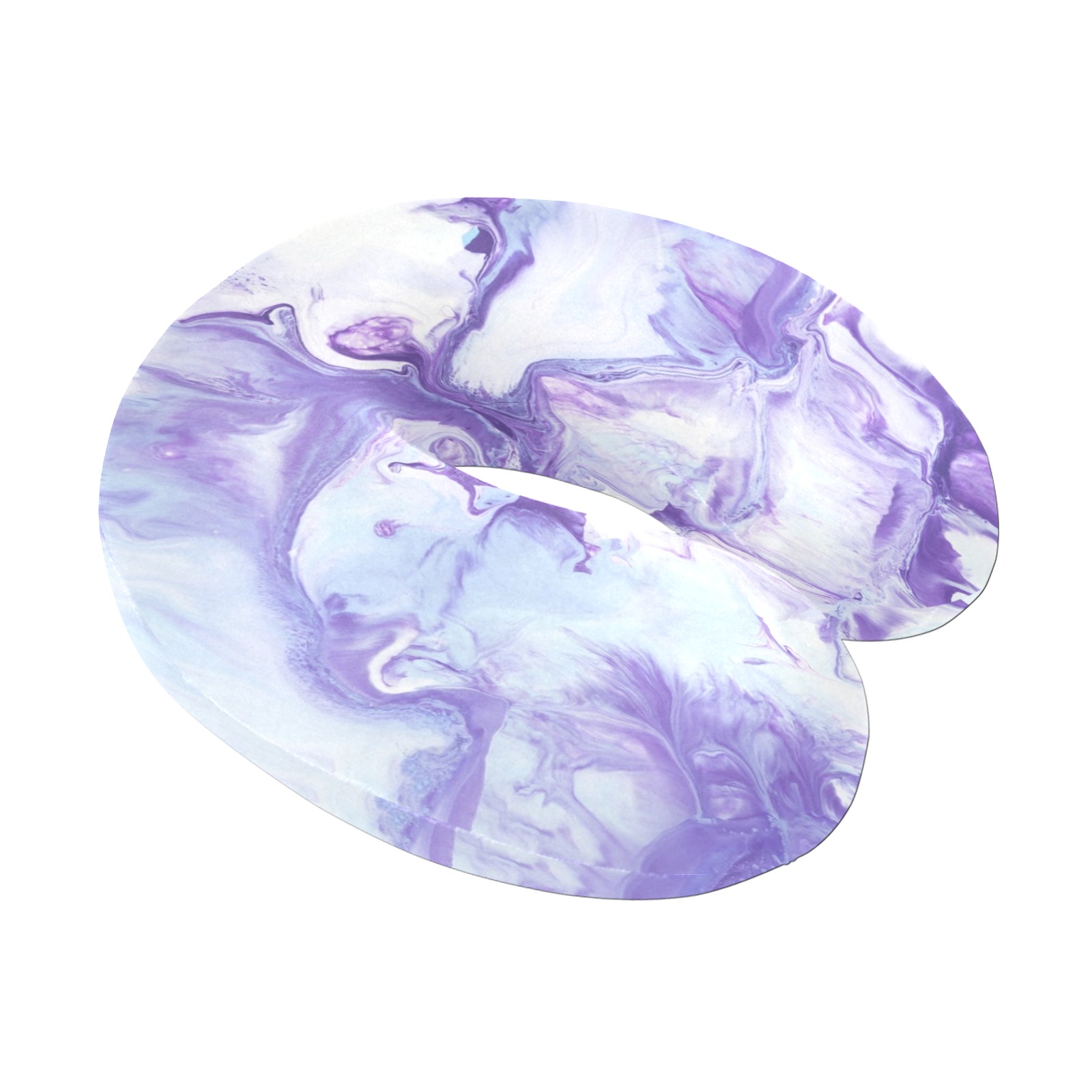Lavender marbling U-Shape Travel Pillow
