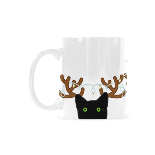 Christmas Cat Mug Custom White Mug (11oz)