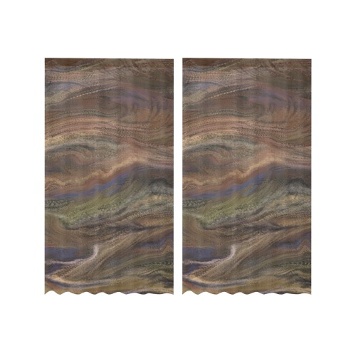 Mona 2-5 Gauze Curtain 28"x63" (Two-Piece)