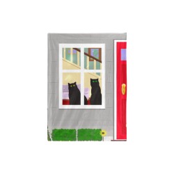 Window Cats Baby Blanket 30"x40"