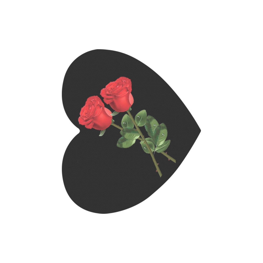 Rose's 2 Heart-shaped Mousepad