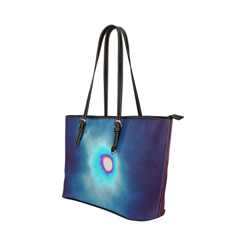Dimensional Eclipse In The Multiverse 496222 Leather Tote Bag/Small (Model 1651)