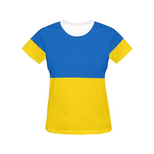 UKRAINE All Over Print T-Shirt for Women (USA Size) (Model T40)