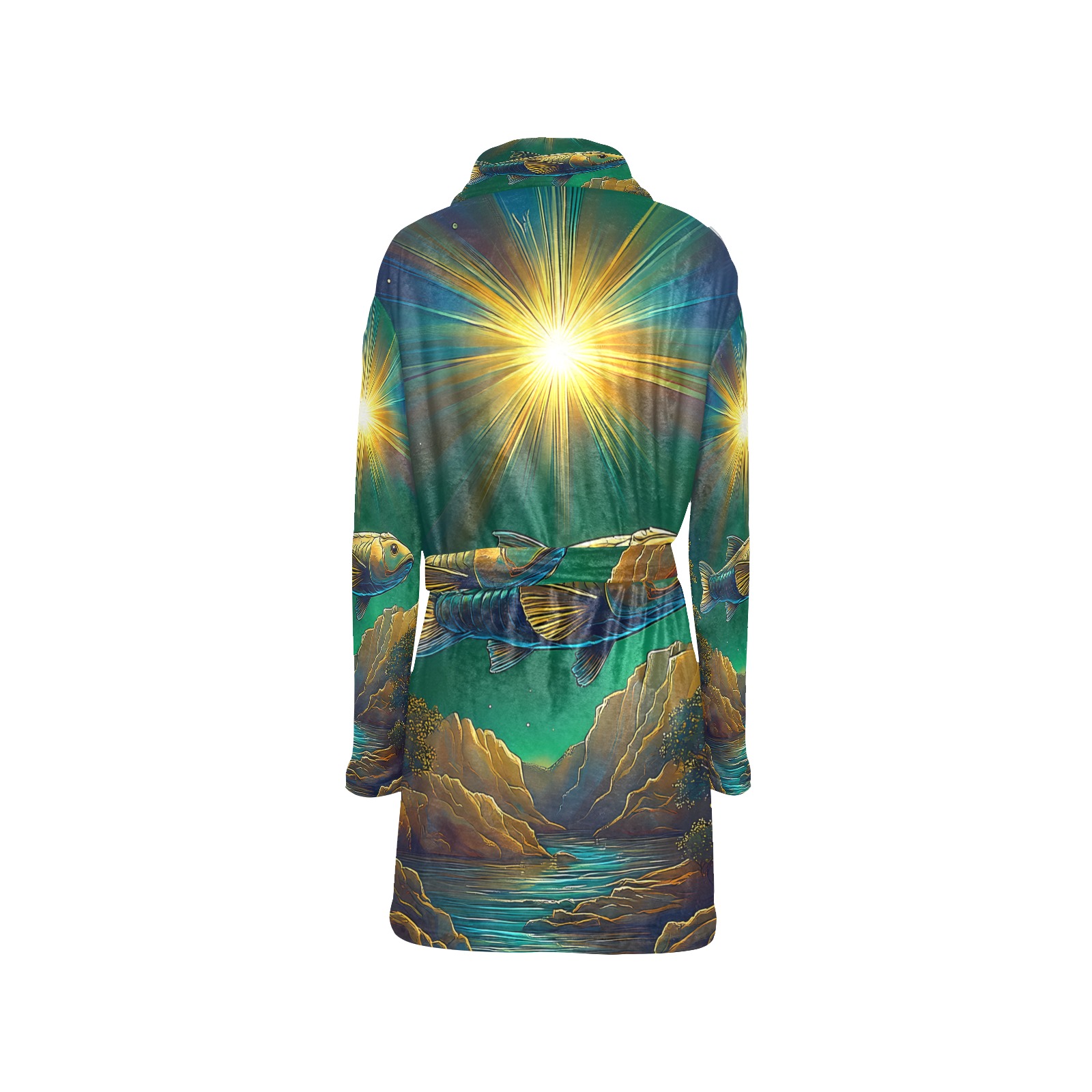 Celestial Swim Women's All Over Print Night Robe