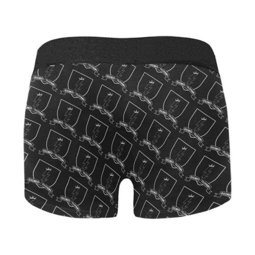 DIONIO Clothing - Men's Black Boxer Briefs Men's Boxer Briefs w/ Custom Waistband (Merged Design) (Model L10)