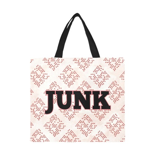 JUNK All Over Print Canvas Tote Bag/Large (Model 1699)