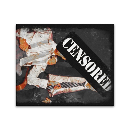 Censored by Fetishworld Frame Canvas Print 20"x24"