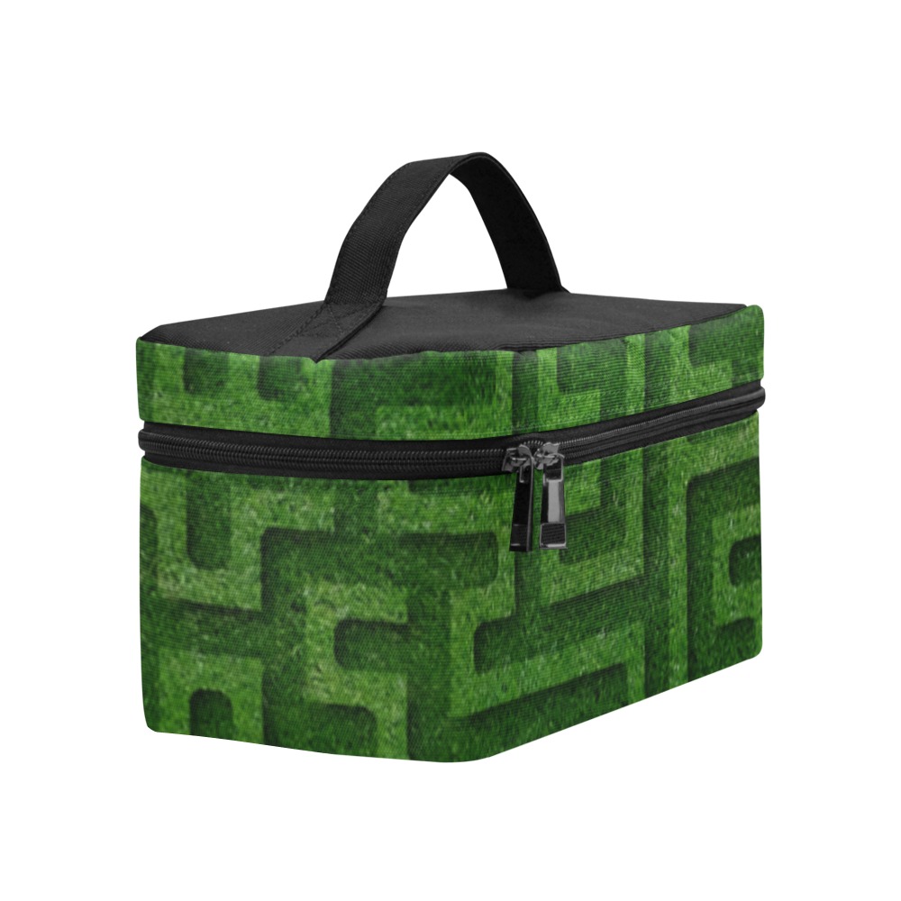 Green Maze Cosmetic Bag/Large (Model 1658)