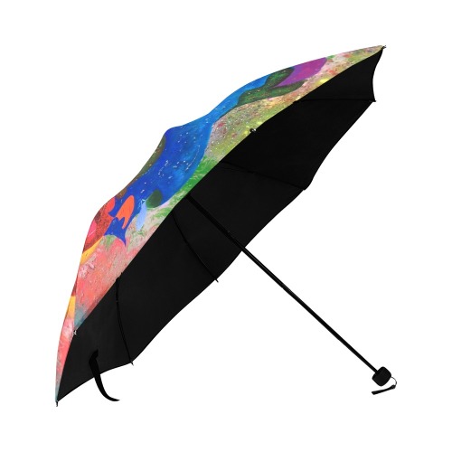 Blue Elvis Anti-UV Foldable Umbrella (U08)