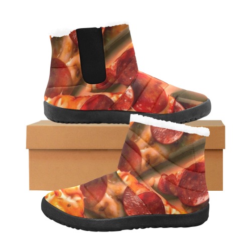 PEPPERONI PIZZA 11 Men's Cotton-Padded Shoes (Model 19291)