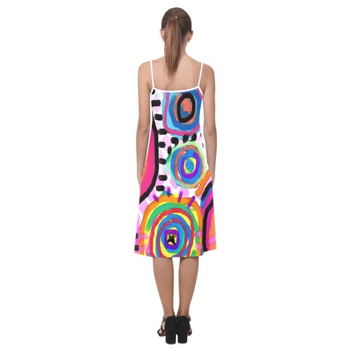 Funky Abstract Art to Wear Alcestis Slip Dress (Model D05)