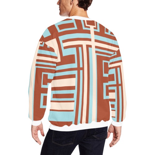 Model 1 All Over Print Crewneck Sweatshirt for Men (Model H18)