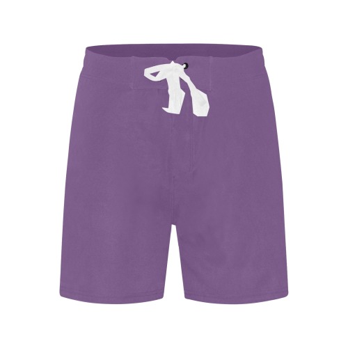 color purple 3515U Men's Mid-Length Beach Shorts (Model L47)