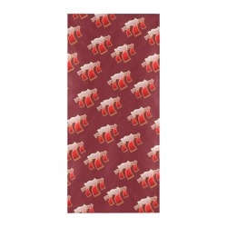 Lucky Sevens 777 on Red Beach Towel 32"x 71"