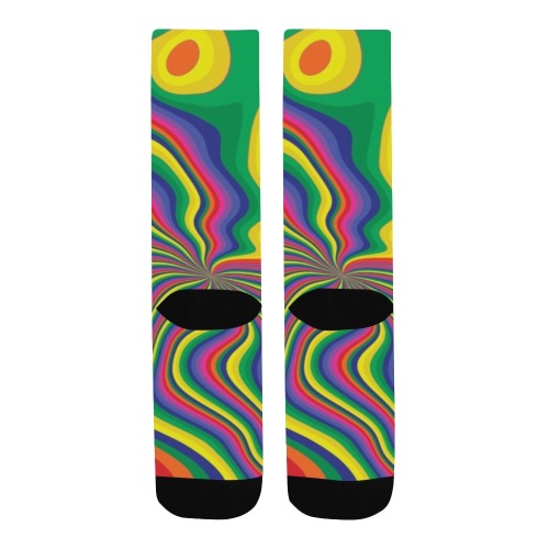 Groovy Pattern Men's Custom Socks