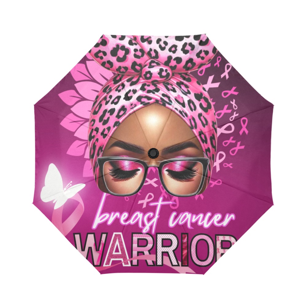 Breast Cancer Warrior 2 Auto-Foldable Umbrella (Model U04)