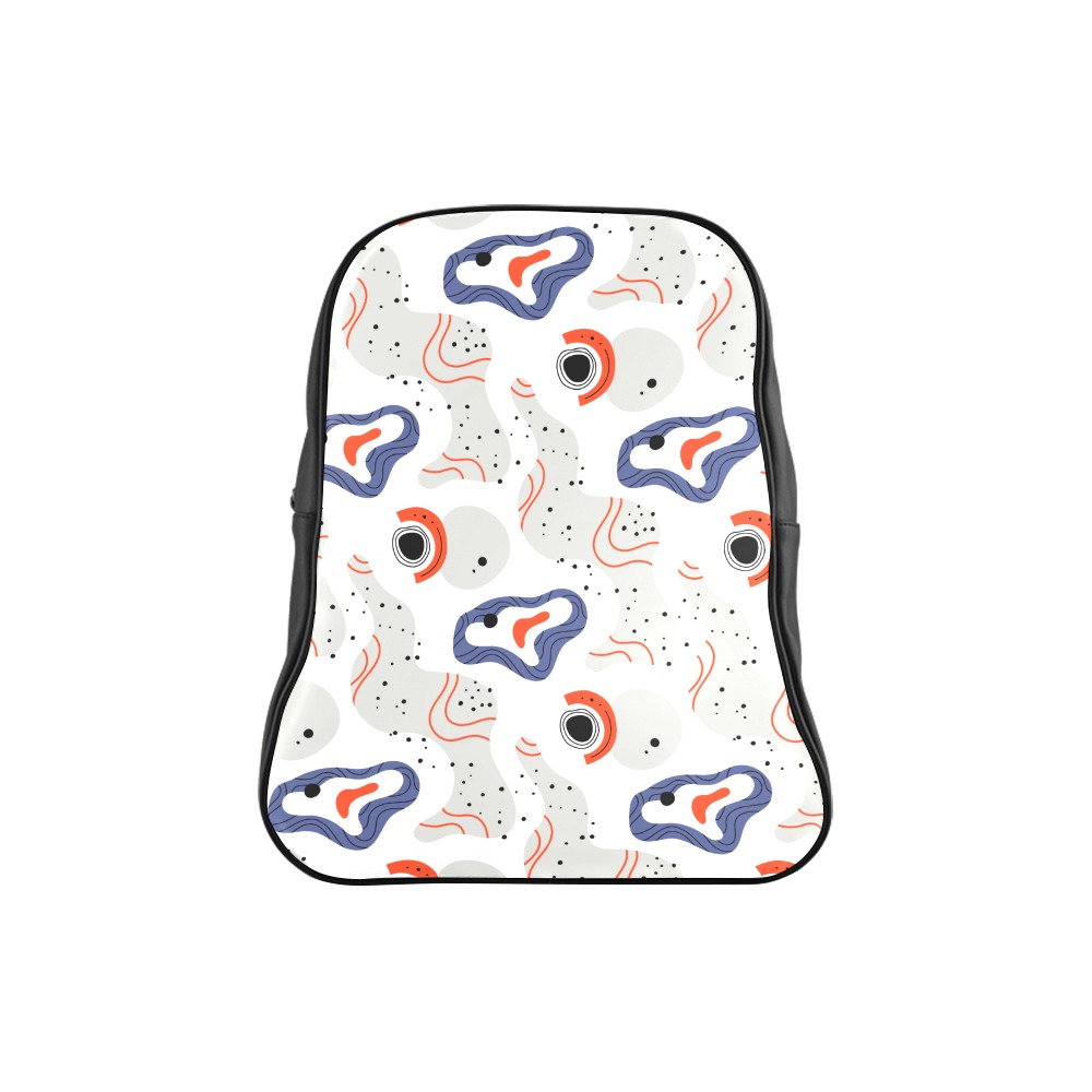 Elegant Abstract Mid Century Pattern School Backpack/Large (Model 1601)