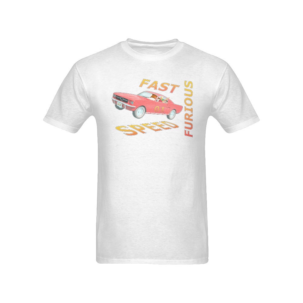 Fast and Speed Furious 01 Men's T-Shirt in USA Size (Front Printing Only)