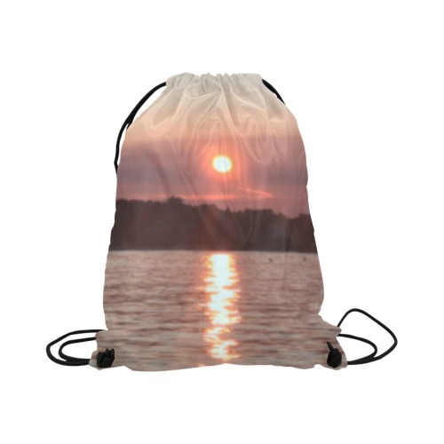 Glazed Sunset Collection Large Drawstring Bag Model 1604 (Twin Sides)  16.5"(W) * 19.3"(H)