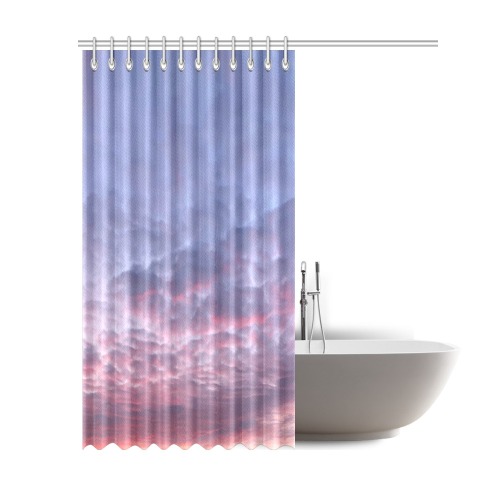 Morning Purple Sunrise Collection Shower Curtain 69"x84"