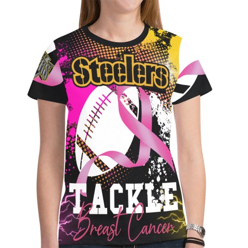 Steeler Warrior New All Over Print T-shirt for Women (Model T45)