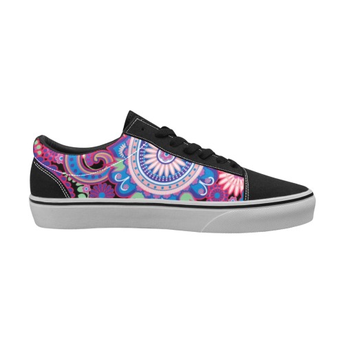 Seamless pattern based on traditional Asian elements Paisley_107916152.jpg Men's Low Top Skateboarding Shoes (Model E001-2)