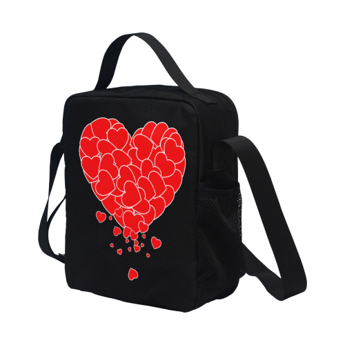 Valentine's Day - Heart Of Hearts All Over Print Crossbody Lunch Bag for Kids (Model 1722)