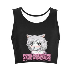 STOP STARING Women's Crop Top (Model T42)